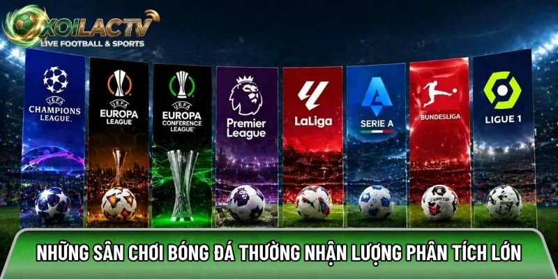 Những sân chơi bóng đá thường nhận lượng phân tích lớn